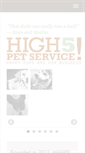 Mobile Screenshot of high5petservice.com